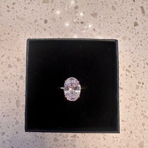 Gold Oval-Cut Ring